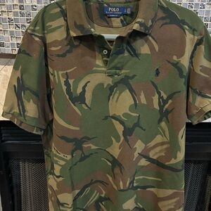 Polo by Ralph Lauren Men's Green Camouflage Polo Shirt